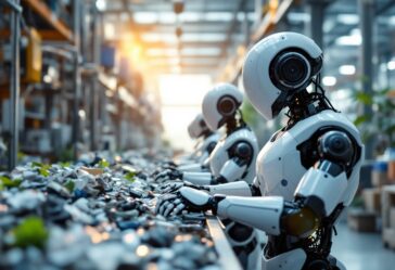 Immagine che illustra la automatizzazione del riciclo dei rifiuti