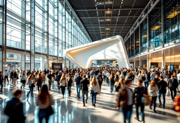 Immagine del CES 2025 con nuove tecnologie in mostra