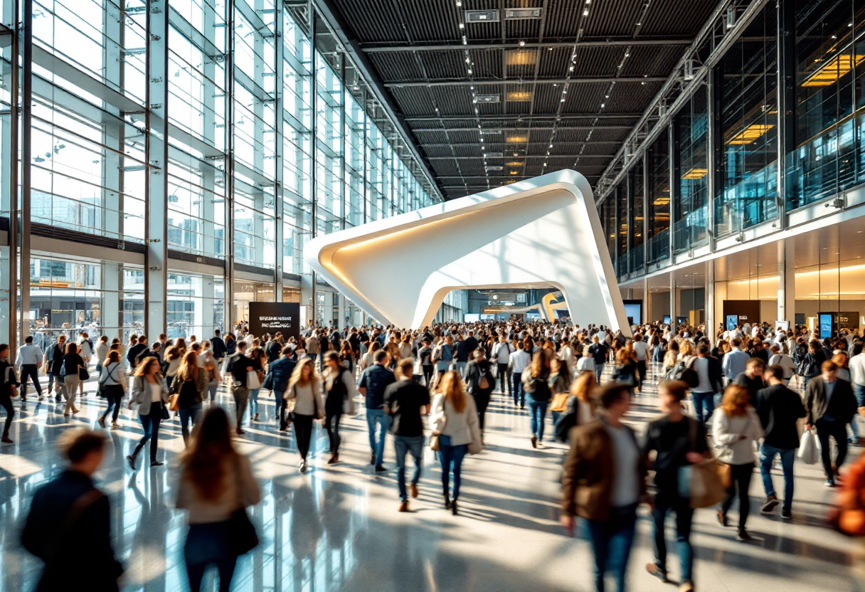 Immagine del CES 2025 con nuove tecnologie in mostra