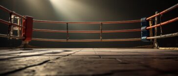 Claressa Shields durante una pelea de boxeo