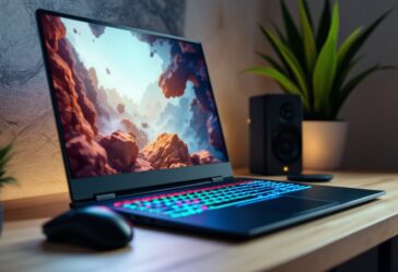 Enfriador de laptop para gamers en uso
