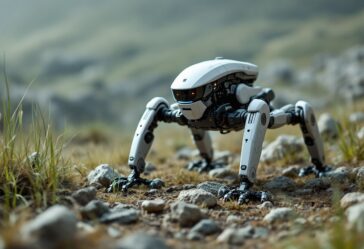 Robot cuadrúpedo que imita el movimiento animal