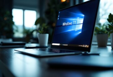 Immagine che illustra la transizione da Windows 10 a Windows 11