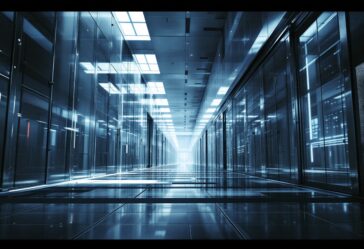 Logo di Meta con elementi di intelligenza artificiale