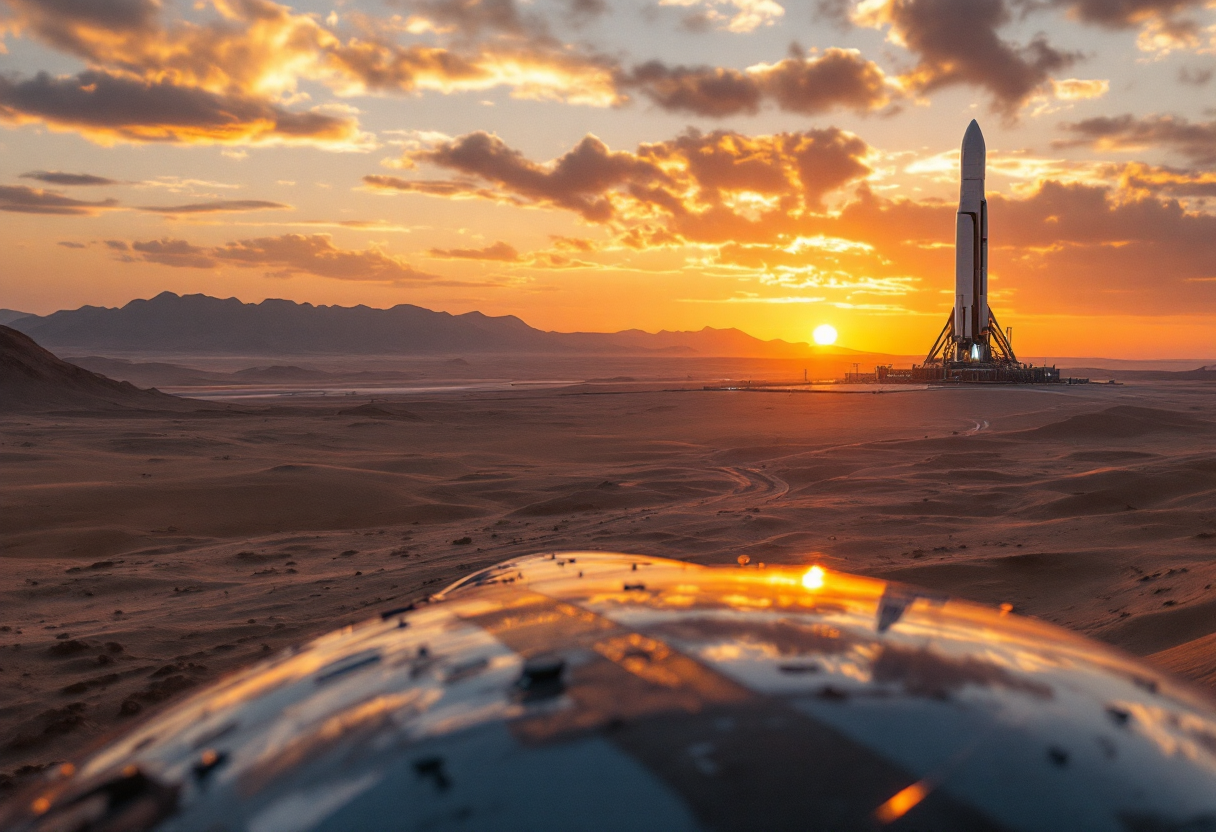 SpaceX Starship durante una prueba reciente