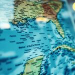 Mapa del Golfo de México con nueva denominación