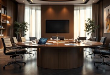 Logo de Meta en la conferencia de IA generativa