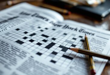 Immagine del Mini Crossword del New York Times con indizi