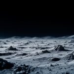 Eclipse solar visto desde la superficie lunar