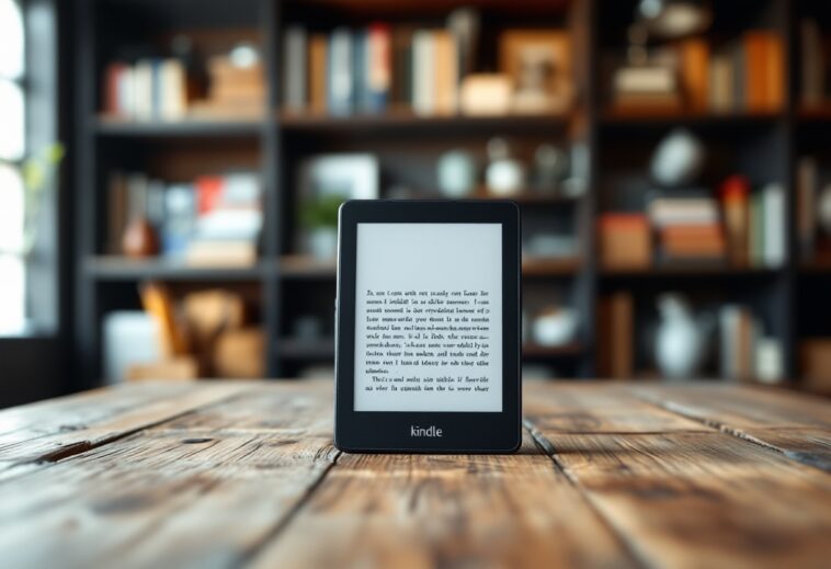 Imagen de varios modelos de Kindle de Amazon