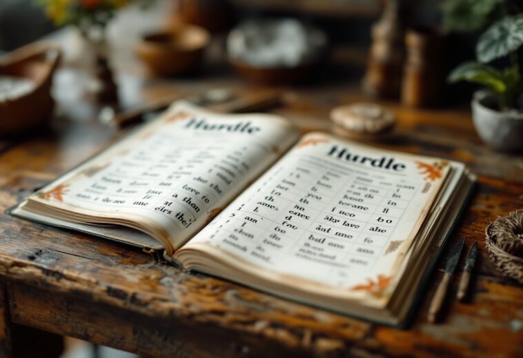 Imagen del juego Hurdle con letras y palabras