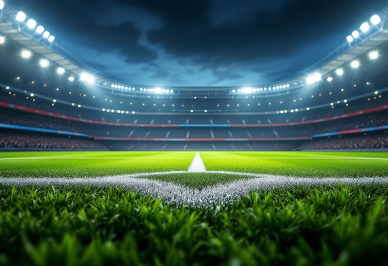 Inghilterra e Letonia in campo durante le eliminatorie