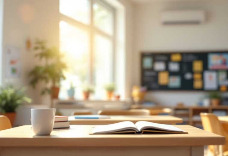 Logo di Instagram con simboli di sicurezza scolastica