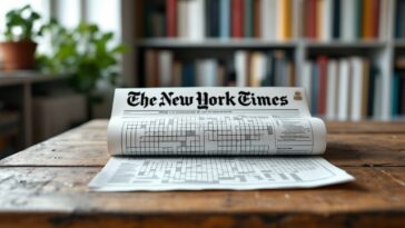 Mini Crossword del New York Times con parole incrociate