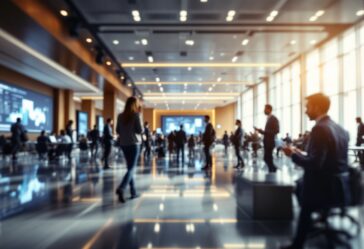 Immagine di un evento tecnologico per imprenditori