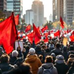 Manifestación contra Tesla que refleja el dilema social