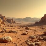 Rover de NASA explorando la superficie de Marte