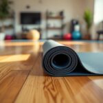 Influencer fitness durante una rutina matutina inusuale