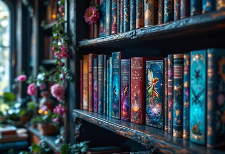 Immagine di Fairy Land con libri e magia letteraria