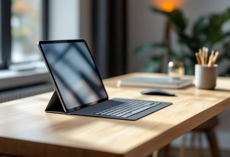 Teclado intelligente Apple per iPad con design elegante