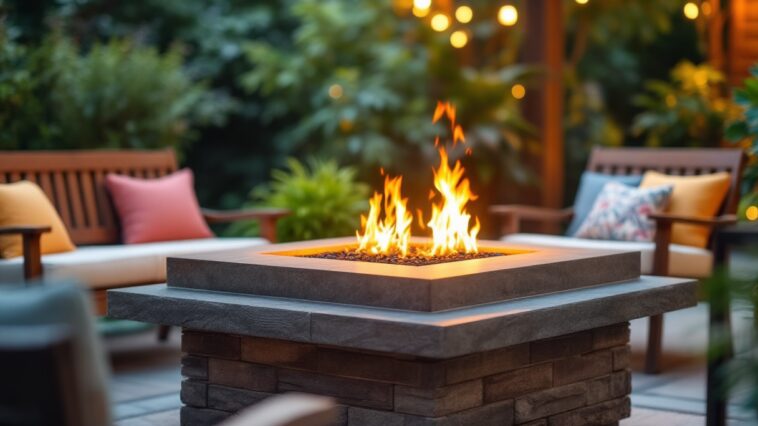 Tiki Smokeless Patio Fire Pit in uso all'aperto
