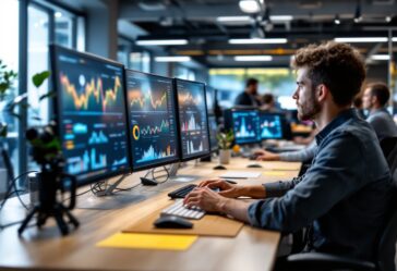 Logo de UiPath y Peak.ai en un fondo tecnológico