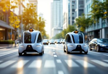 Vehículo Wayve en un entorno urbano de conducción autónoma