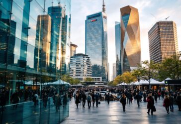 Logo di Bluesky con elementi di social media aperti