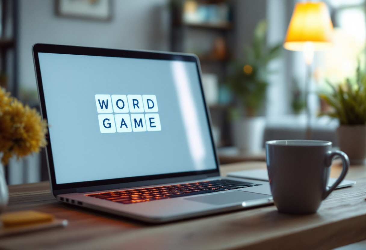 Giocatore che affronta Hurdle, il nuovo gioco di parole