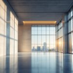 Vista del edificio Bell Works con elementi innovativi