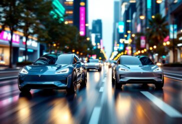 Immagine che rappresenta il futuro dei veicoli elettrici Tesla