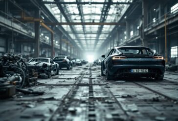 Immagine di un impianto General Motors in Canada