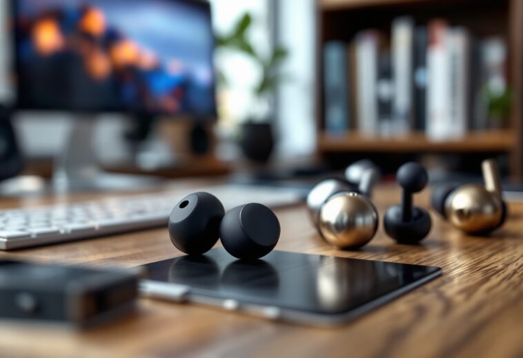 Auriculares modernos para escuchar música en 2025