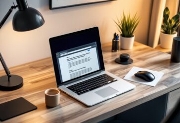 Laptop moderna con características destacadas para 2025