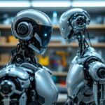 Logo di Hugging Face e Pollen Robotics insieme
