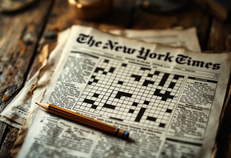 Mini crucigrama del New York Times con parole incrociate