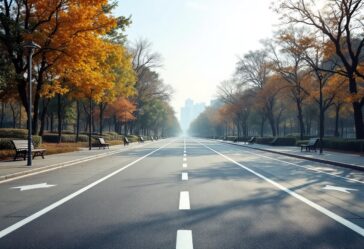 Robots humanoides compitiendo en una media maratón