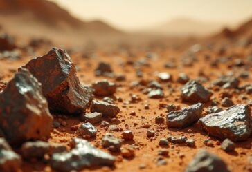 Immagine della siderita scoperta su Marte