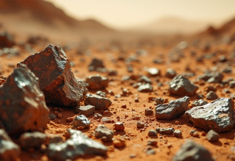 Immagine della siderita scoperta su Marte