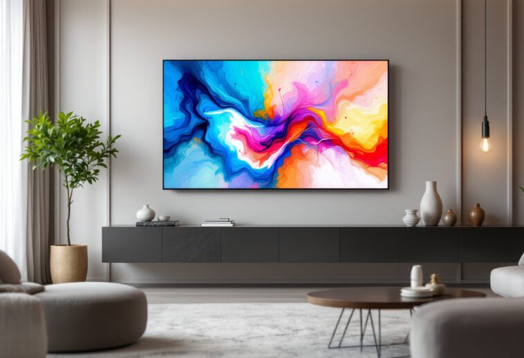 Televisore artistico Samsung con design innovativo