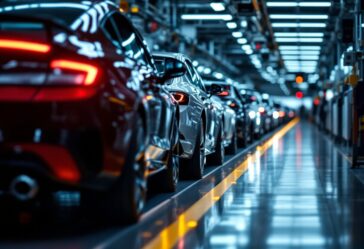 Logo Tesla con grafico di vendite in calo