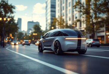 Vehículo autónomo de Waymo en una carretera moderna