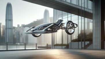 Vista de la Airbike de Volonaut en acción