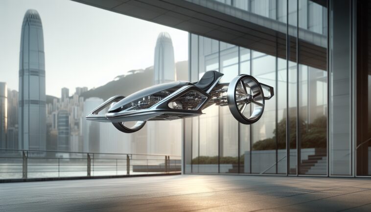 Vista de la Airbike de Volonaut en acción