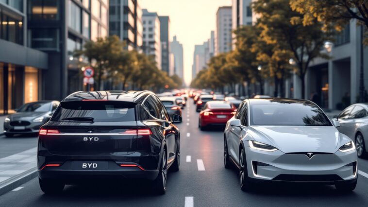 Competencia de marcas chinas contra Tesla en Europa