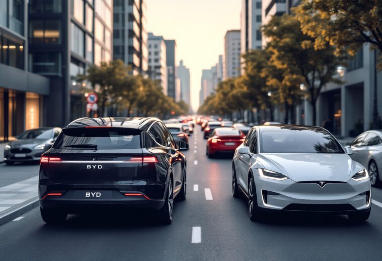 Competencia de marcas chinas contra Tesla en Europa