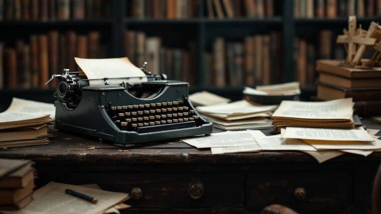 Immagine che rappresenta la scrittura di Agatha Christie con AI
