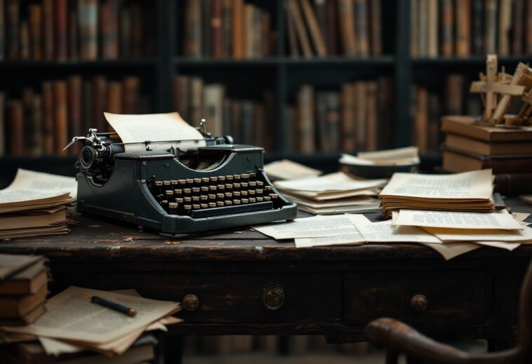 Immagine che rappresenta la scrittura di Agatha Christie con AI