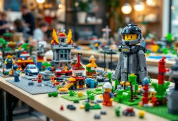 Immagine di Grogu costruito con mattoncini Lego
