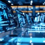 Logo di Databricks e Neon con elementi di intelligenza artificiale